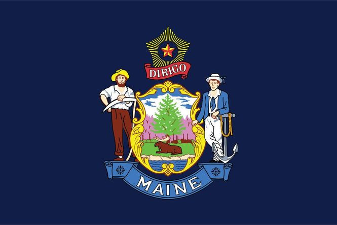 maine flag