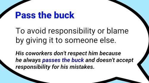 Pass The Buck... And The Responsibility